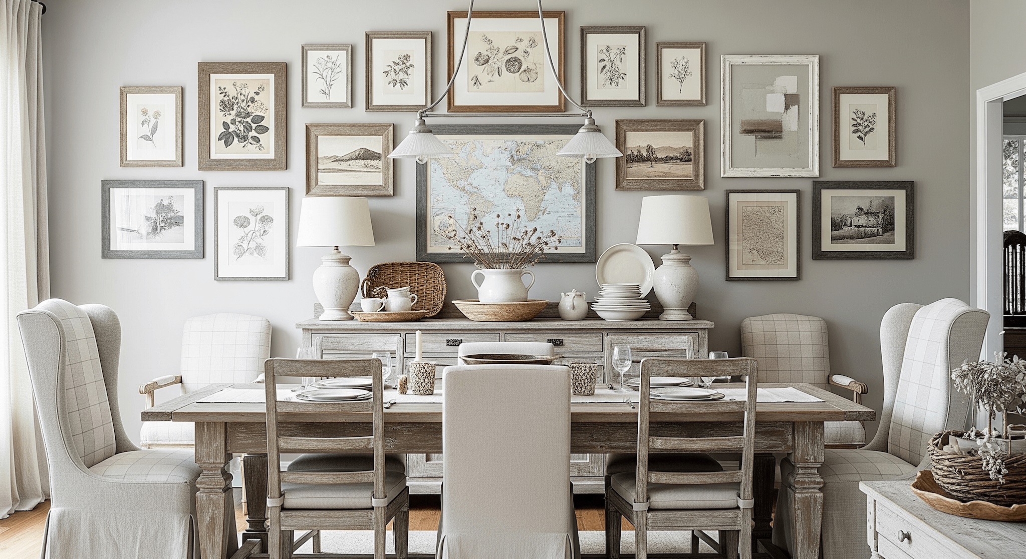 Dining Room Gallery Wall Layout Ideas