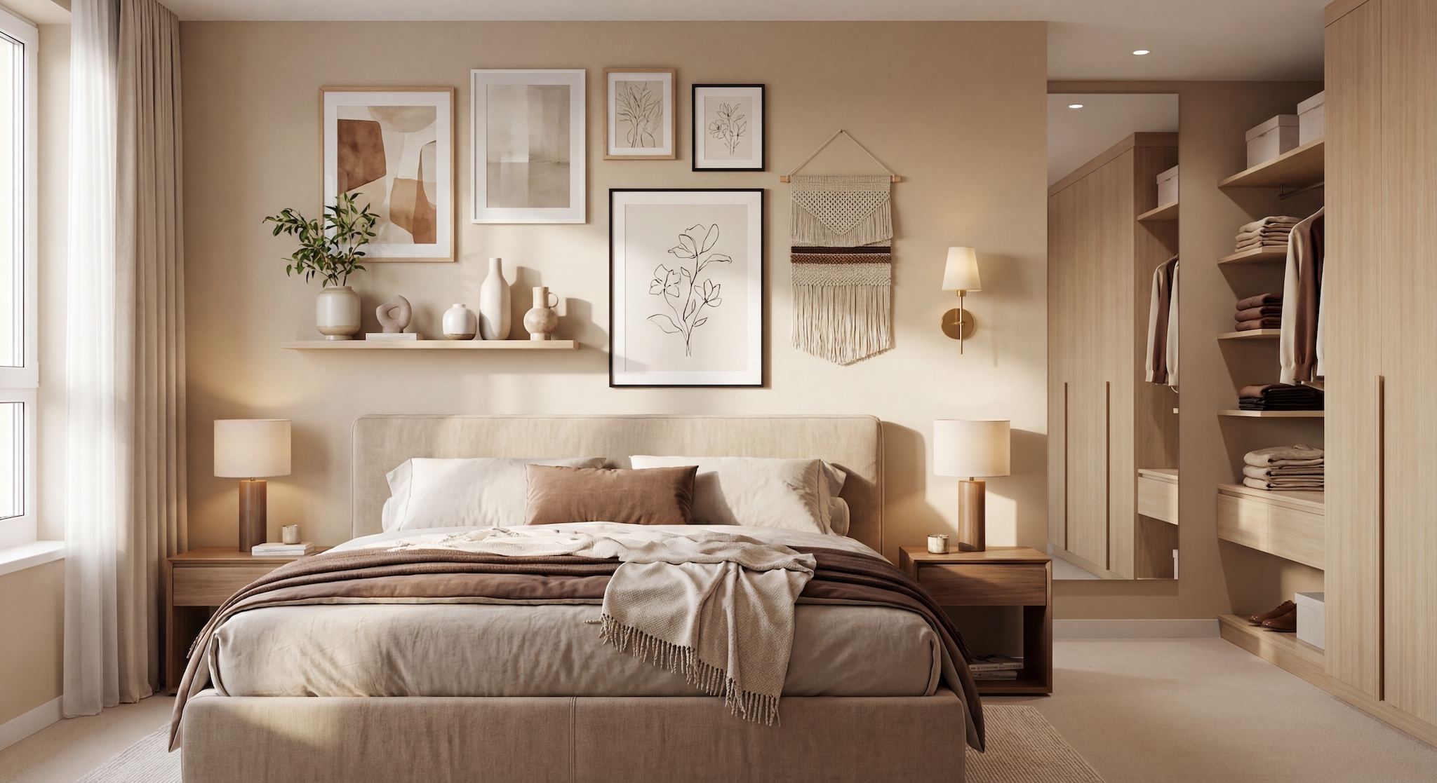 Gallery Wall Idea #10 - Bedroom Gallery Wall Ideas