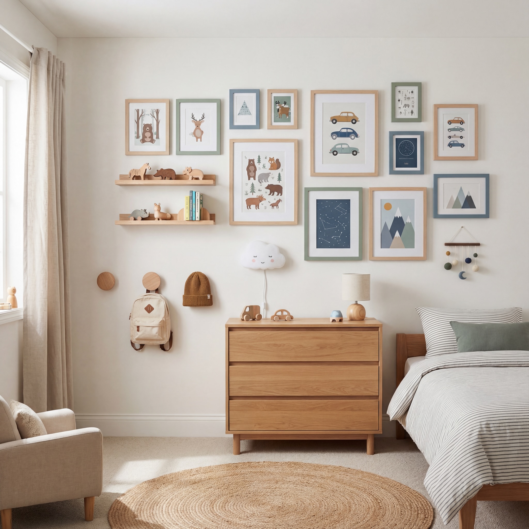 Gallery Wall Idea #22 - Bedroom Gallery Wall Ideas