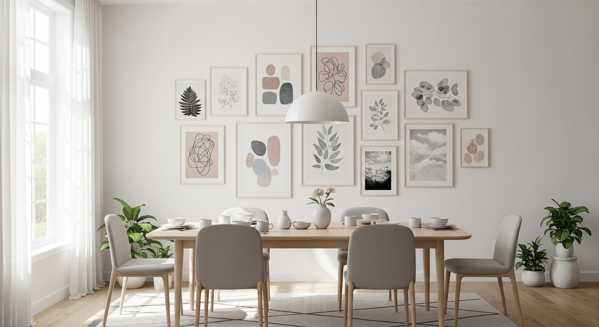 Gallery Wall Idea #17 - Dining Room Gallery Wall Ideas