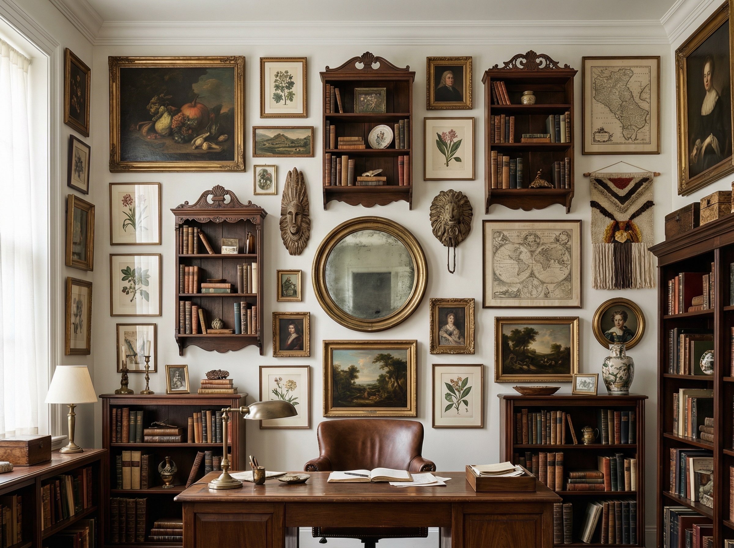 Gallery Wall Idea #8 - Home Office Gallery Wall Ideas