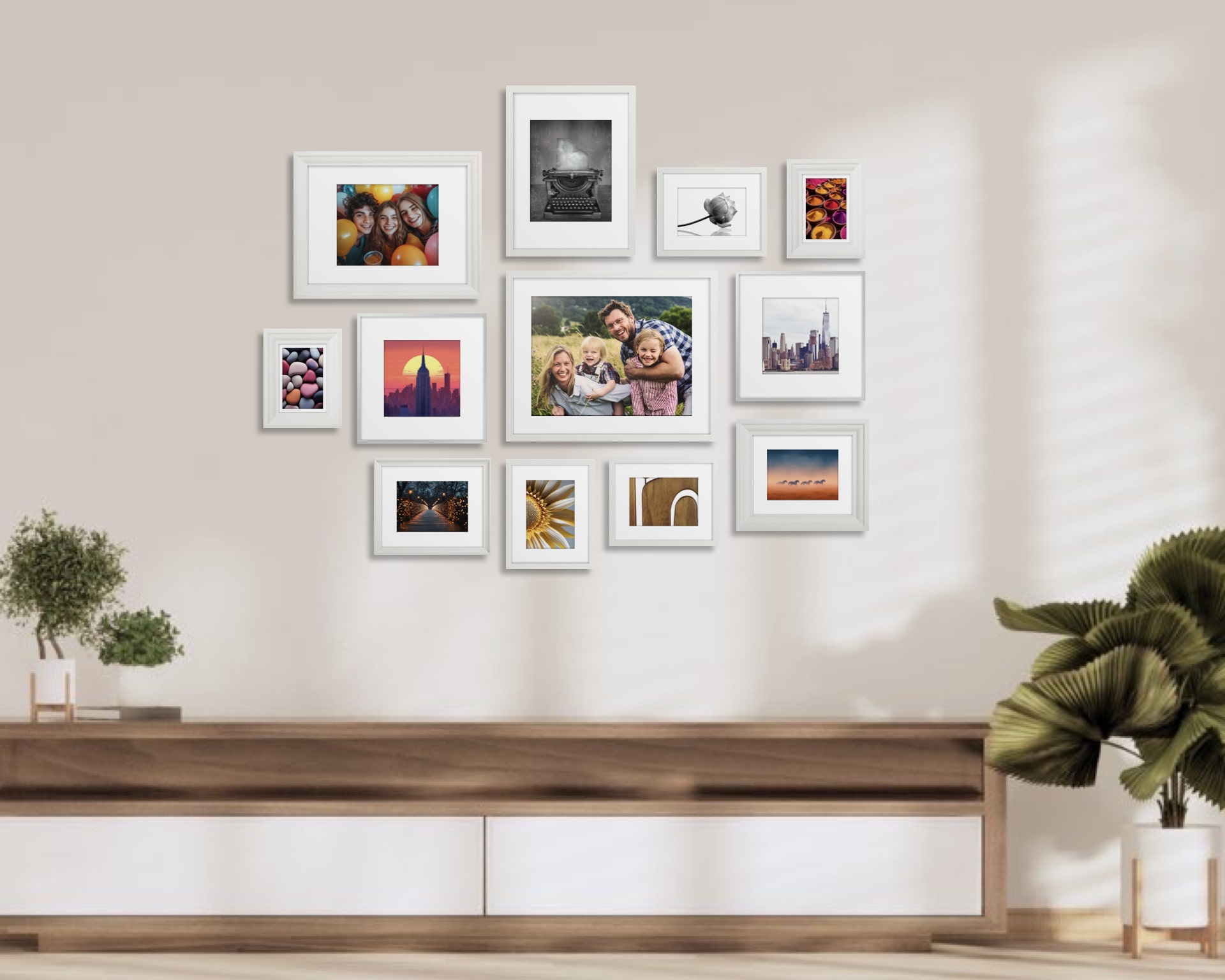 Gallery Wall Idea #10 - Living Room Gallery Wall Ideas