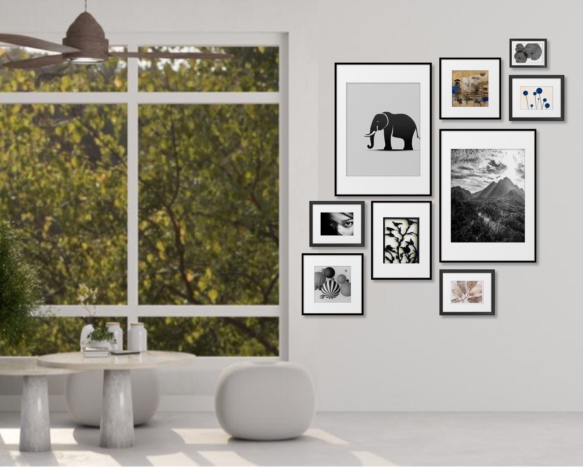Gallery Wall Idea #17 - Living Room Gallery Wall Ideas