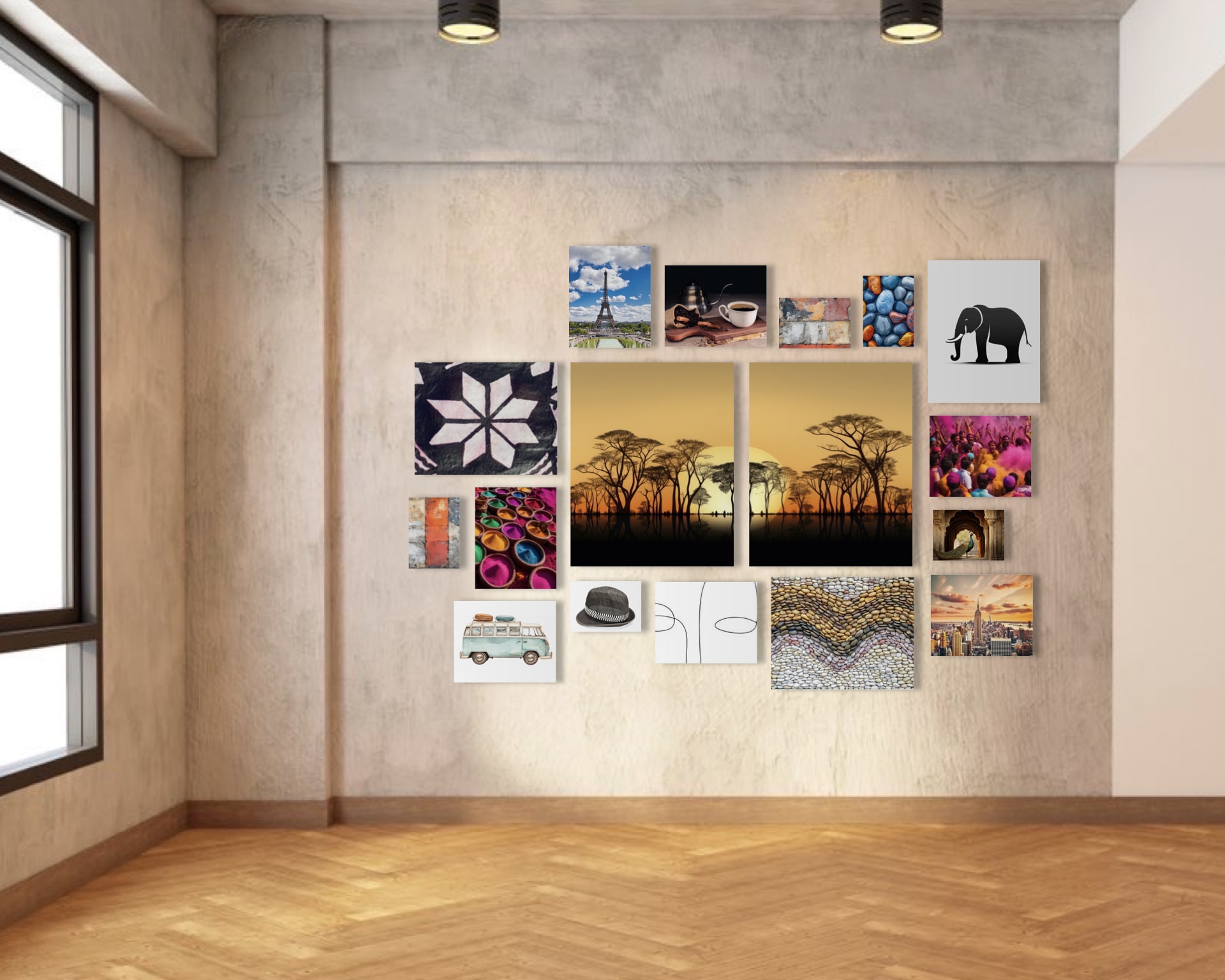 Gallery Wall Idea #9 - Vintage & Retro Gallery Wall Ideas